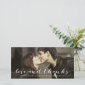 愛とスクリプ感謝していト | 写真結婚ありがとう サンキューカード (スタンド正面)