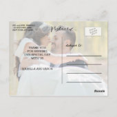 愛とスクリプ感謝していト | 結婚ありがとうはがき ポストカード (裏面)