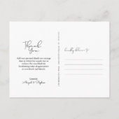 愛とス感謝していクリプトフォト結婚ズ ポストカード (裏面)