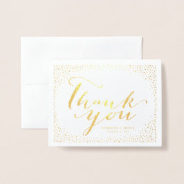愛とス感謝していクリプト紙吹雪結婚の感謝 箔カード