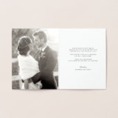 愛とス感謝していクリプト紙吹雪結婚の感謝 箔カード (内部)