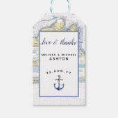 愛とチャ感謝していー航海のトのいかりのイベント結婚's ギフトタグ (正面)