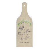 愛とチーズの水色の緑 カッティングボード (正面)