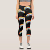 愛とチームワークとヒッピー物 カプリレギンス (正面)