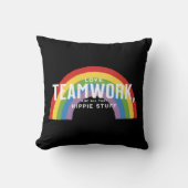 愛とチームワークとヒッピー物 クッション (正面)