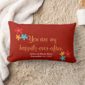 愛とデイジーと引用文 ランバークッション (ブランケット)