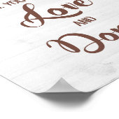 愛とドーナツだけがあなたに必要なこと - サンキュー・ヒマワリ看板 ポスター (角)