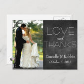 愛とハガキ感謝していー ポストカード (正面/裏面)