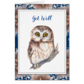 愛とハグかわいい小さなフクロウ鳥を取得 (正面)