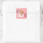 愛とハグを送れ！ スクエアシール (バッグ)