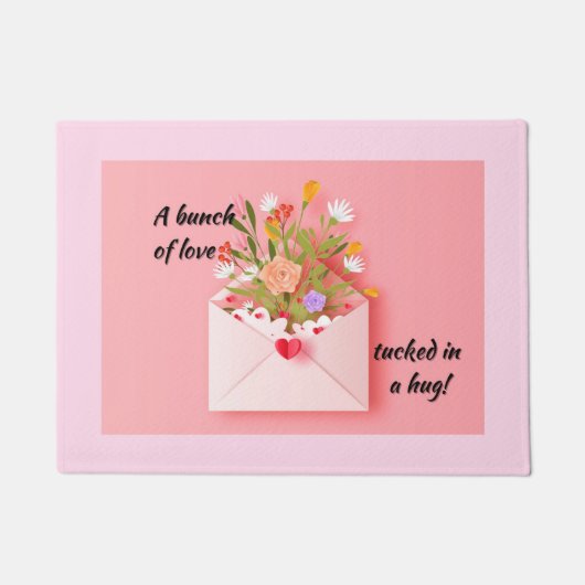 愛とハグを送れ！ ドアマット (正面)