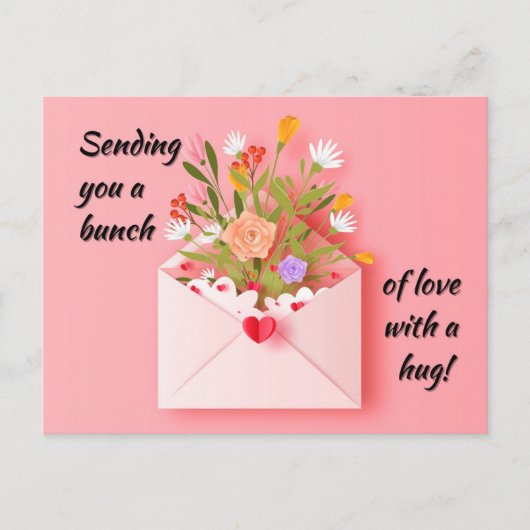 愛とハグを送れ! ポストカード (正面)