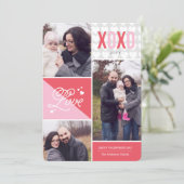 愛とハグス写真バレンタイン シーズンカード (スタンド正面)