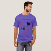 愛とハスキーの友達 Tシャツ (正面フル)