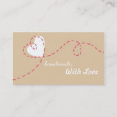 愛とハンドメイド 名刺 (裏面)