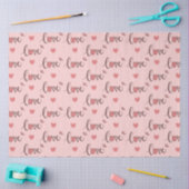 愛とハートティッシュペーパー 薄葉紙 (クラフト)