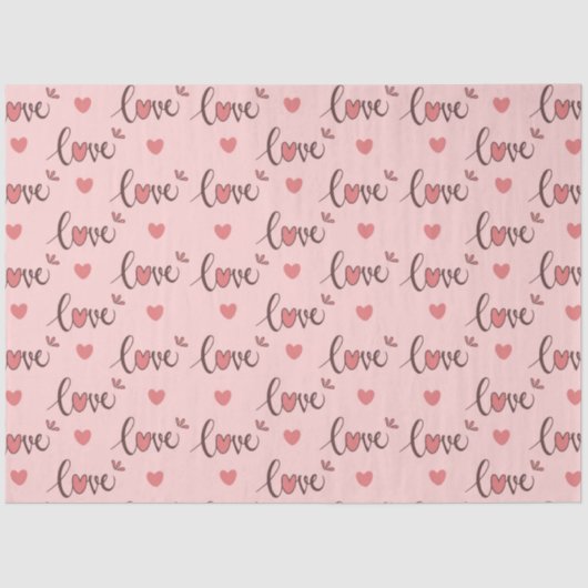 愛とハートティッシュペーパー 薄葉紙 (正面)