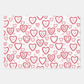 愛とハート包装紙 ラッピングペーパーシート (正面2)