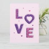 愛とハート カード (スタンド正面)