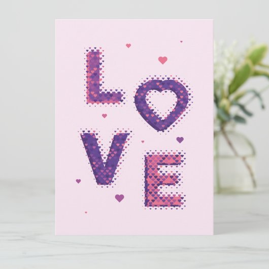 愛とハート カード (スタンド正面)