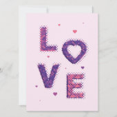 愛とハート カード (正面)