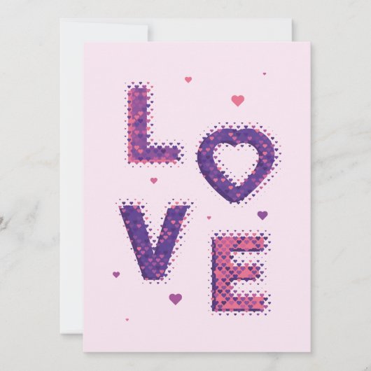 愛とハート カード (正面)