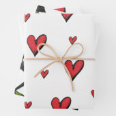 愛とハート ラッピングペーパーシート (インサイチュ)