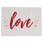 愛とハート ラージペーパーバッグ (裏面)