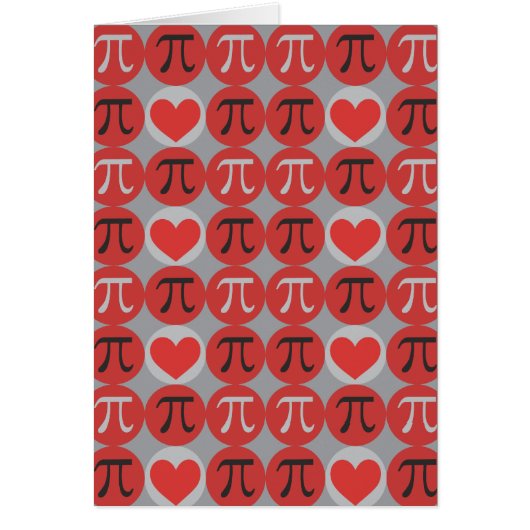 愛とハートPiグリーティングカード (正面)