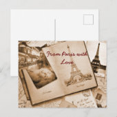 愛とパリから ポストカード (正面/裏面)