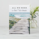 愛とビーチの駆け落ち式レセプション 招待状 (スタンド正面)