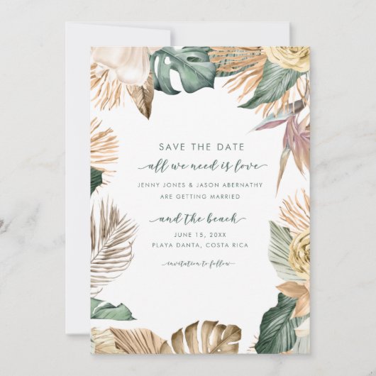 愛とビーチフォトビーチ先 セーブザデート (正面)