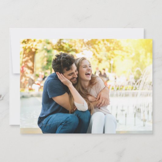 愛とビーチ結婚式日付を保存 セーブザデート (裏面)