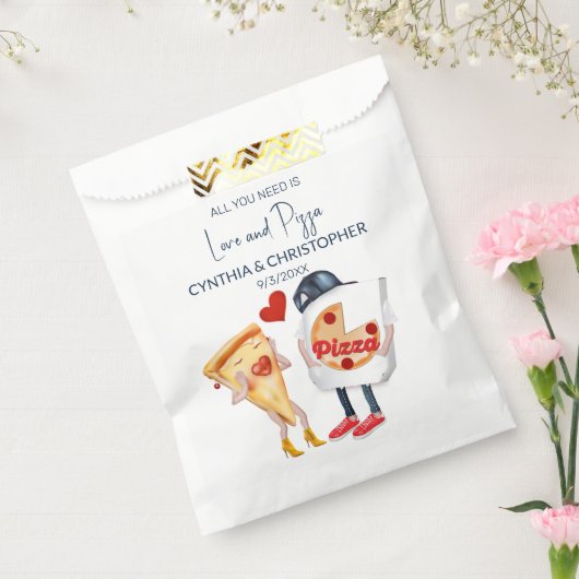 愛とピザおもしろい結婚ズ フェイバーバッグ (封をした状態)