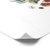 愛とピザがあれば十分 ブライダルシャワー看板 ポスター (角)