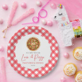 愛とピザだけが必要な花嫁のシャワー ペーパープレート (パーティー)