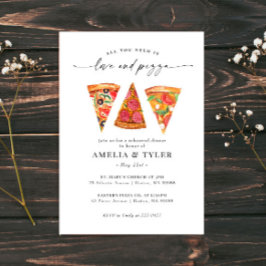 愛とピザリハーサルディナー 招待状