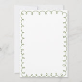 愛とピザ | お洒落ブライダルシャワー 招待状 (裏面)