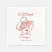 愛とピザ | リハカジュアルーサルディナー スタンダードカクテルナプキン (正面)