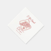 愛とピザ | リハカジュアルーサルディナー スタンダードカクテルナプキン (角)