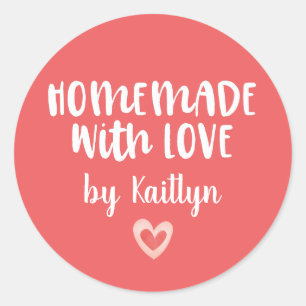 愛とピンクのバレンタインデー ラウンドシール