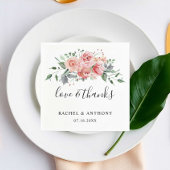 愛とピ感謝していンクローズウォーター結婚カラーズシック スタンダードカクテルナプキン