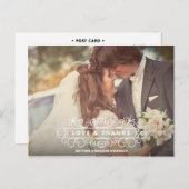 愛とフレ感謝していーム | THANK 結婚 YOU POST CARD ポストカード (正面/裏面)