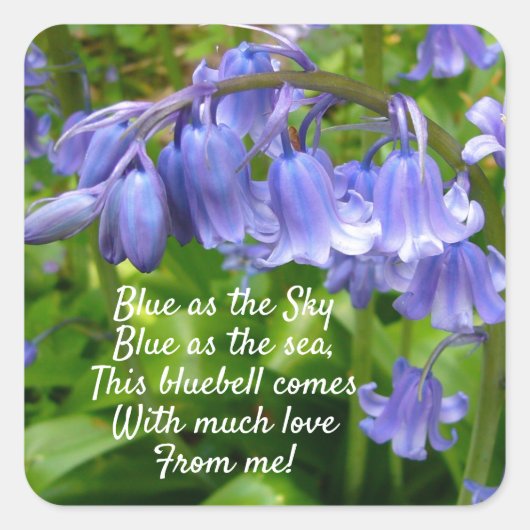 愛とボニー・ブルーベル スクエアシール (正面)