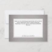 愛とボーンズ不気味レッドフローラ結婚ズ サンキューカード (裏面)