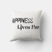 愛とポジティブ文字デザイン クッション (裏面)