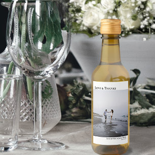 愛とミニマ感謝していラモダンムの写真のミニオ結婚ン ワインラベル