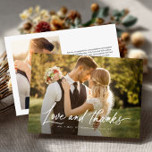 愛とミニマ感謝していラモダンム2写真結婚s サンキューカード