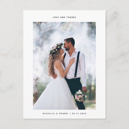 愛とミニ感謝していマリ結婚ズムの写真 ポストカード (正面)