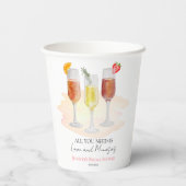 愛とミモザだけが必要です ブライダルシャワー 紙コップ (裏面)
